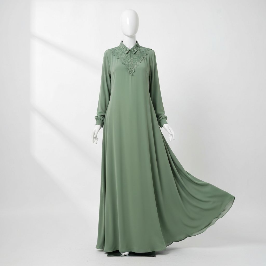 Elegant Sage Gamis